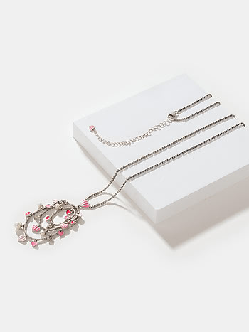 For the Love of Play Heart Necklace in Oxidized 925 Silver
