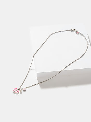 For the Love of New Experiments Heart Necklace in Oxidized 925 Silver