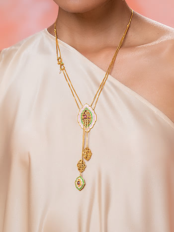 Baraat Babe Necklace in Gold Plated 925 Silver