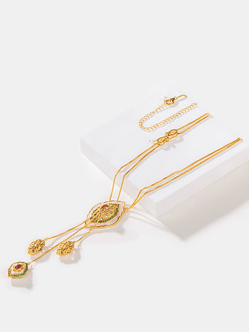 Baraat Babe Necklace in Gold Plated 925 Silver