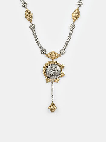 Jodi Pendant Necklace in Dual Plated 925 Silver