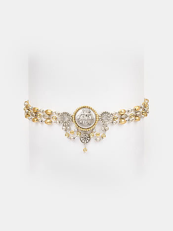 Dampati Choker in Dual Plated 925 Silver