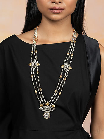 Preethi Necklace in Dual Plated 925 Silver