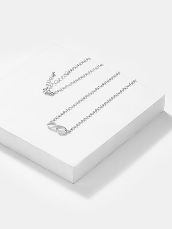 Infinite Joy Necklace in Rhodium Plated 925 Silver