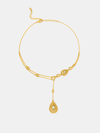 Queen of Checklists Necklace in Gold Plated 925 Silver