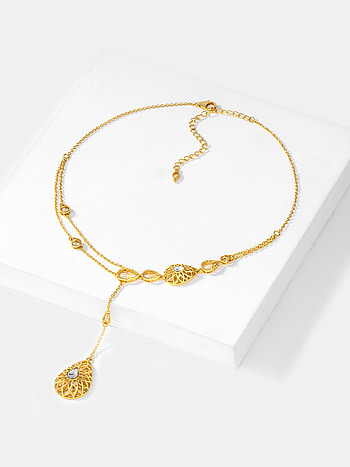 Queen of Checklists Necklace in Gold Plated 925 Silver