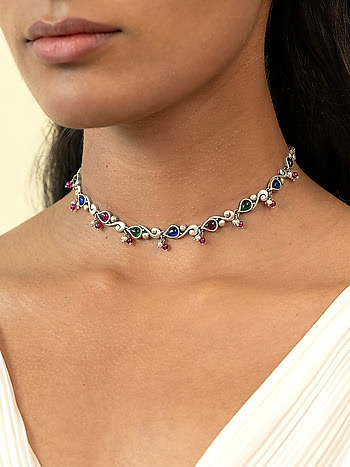 Unveil more than 99 silver choker necklace best