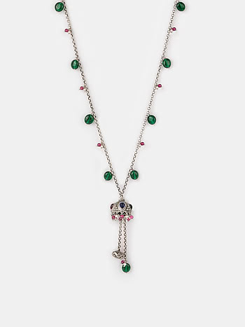 Feeling Haer Oxidised Necklace in 925 Silver