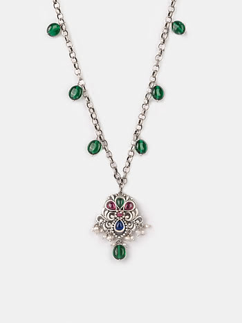 Feeling Suhino Oxidised Necklace in 925 Silver