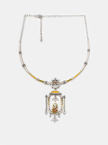 Janaki Necklace in Oxidised 925 Silver