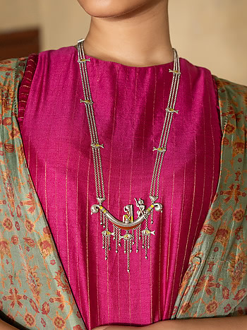 Maajhi Necklace in Oxidised 925 Silver
