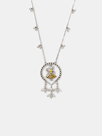 Nartaki Necklace in Oxidised 925 Silver