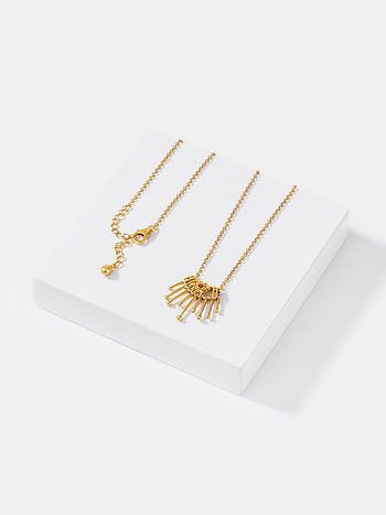 Melocactus Bloom Necklace in Antique Gold Plated 925 Silver