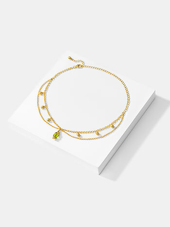 Cereus Bloom Choker in Gold Plated 925 Silver