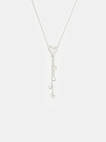 You and Your Restless Fidgeting Heart Lariat Necklace in 925 Silver