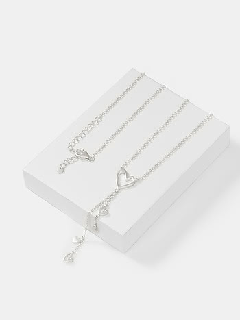 You and Your Restless Fidgeting Heart Lariat Necklace in 925 Silver