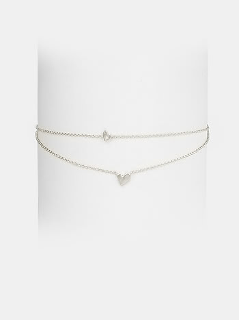 You and Your Awkward Moves Heart Choker in 925 Silver