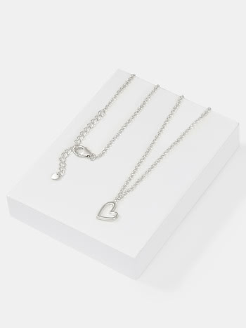 You and Your Loud Thoughts Heart Necklace in 925 Silver