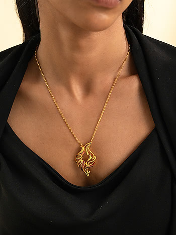 Forged by Struggles Necklace in Gold Plated 925 Silver