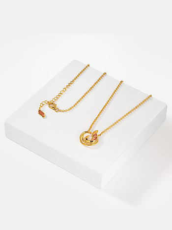 Forged by Hardships Necklace in Gold Plated 925 Silver