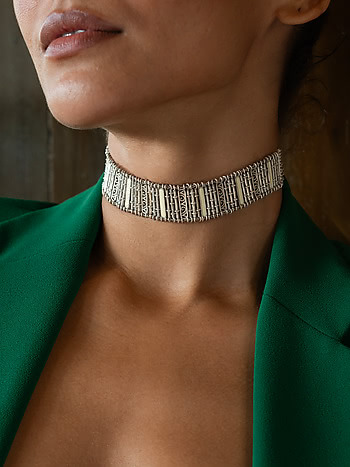 Shreni Necklace in Oxidised 925 Silver