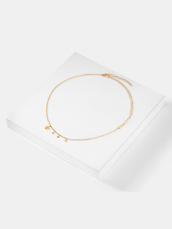 Under the Stars Choker Necklace in Gold Plated 925 Silver