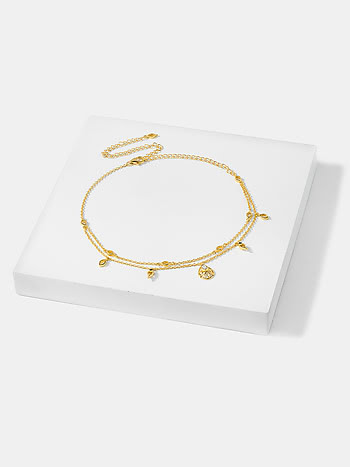 Queen of Networking Choker Necklace in Gold Plated 925 Silver