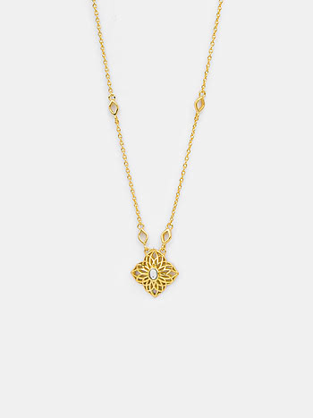 Queen of Socialising Necklace in Gold Plated 925 Silver