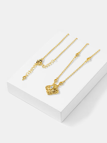 Queen of Socialising Necklace in Gold Plated 925 Silver