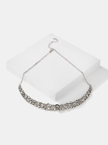 Jhatak Matak Necklace in 925 Oxidised Silver