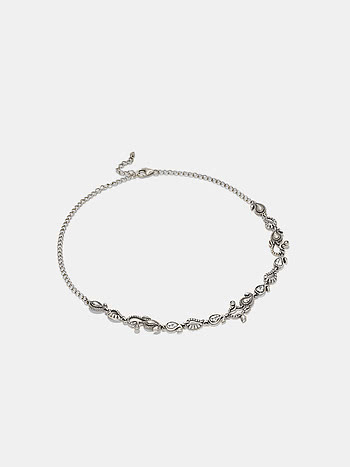 Milan Necklace in 925 Oxidised Silver