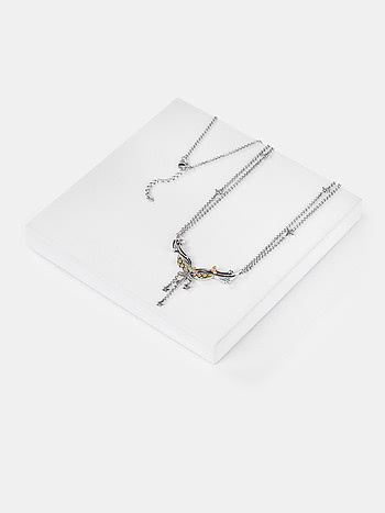 Winged Key Necklace in 925 Silver