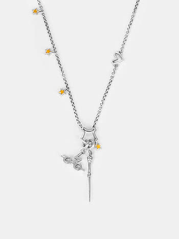 Wand and Specs Necklace in 925 Silver