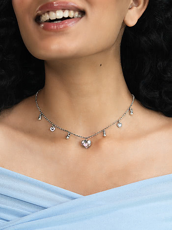 Bring in the Cheer Heart Necklace in 925 Silver