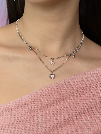 Bring in the Little Things Heart Necklace in 925 Silver