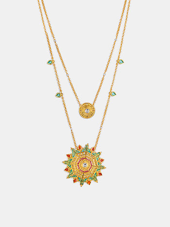 Mehendi Masti Necklace in Gold Plated 925 Silver