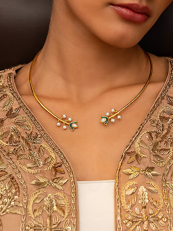 Yaadon Ki Baarat Necklace in Gold Plated 925 Silver
