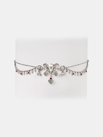 The Trail Keeper Elephant Choker Necklace Crafted in 925 Silver