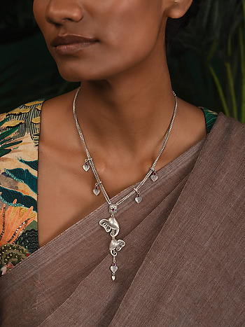 The Protector Elephant Necklace Crafted in 925 Silver