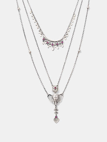 The Anchor Elephant Necklace Crafted in 925 Silver