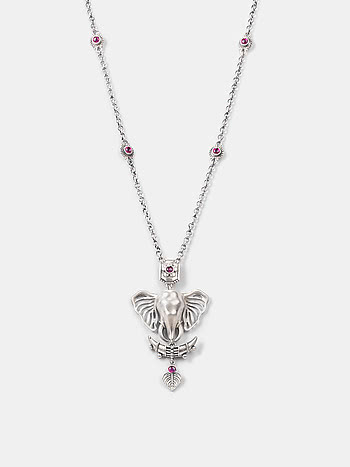 The Saviour Elephant Necklace Crafted in 925 Silver