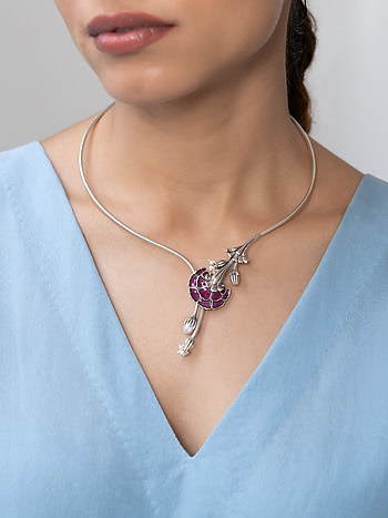 Phool Necklace in 925 Silver