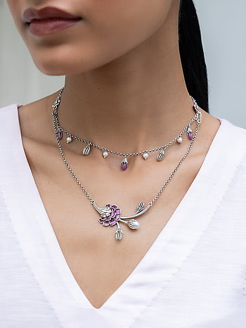 Gul Necklace in 925 Silver