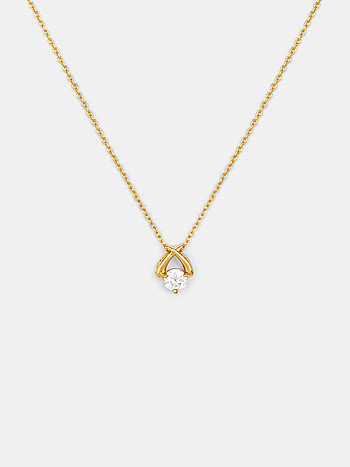Be with me Necklace in Gold Plated 925 Silver