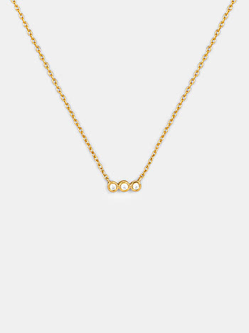 By your Side Necklace in Gold Plated 925 Silver