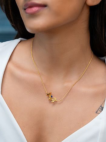 Whisper of Sweetness Necklace in Gold Plated 925 Silver