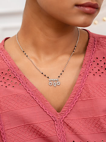 Zest Mangalsutra Necklace in 925 Silver