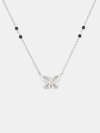 Fly on Butterfly Mangalsutra Necklace in 925 Silver
