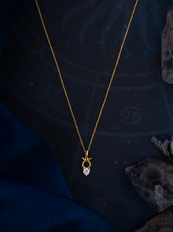 Taurus Gold Plated 925 Silver Necklace