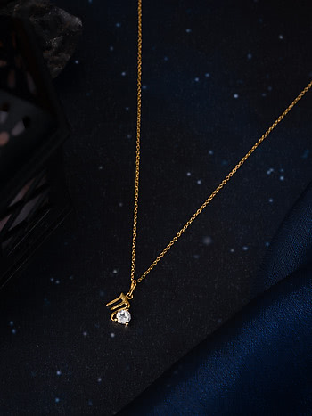 Virgo Gold Plated 925 Silver Necklace